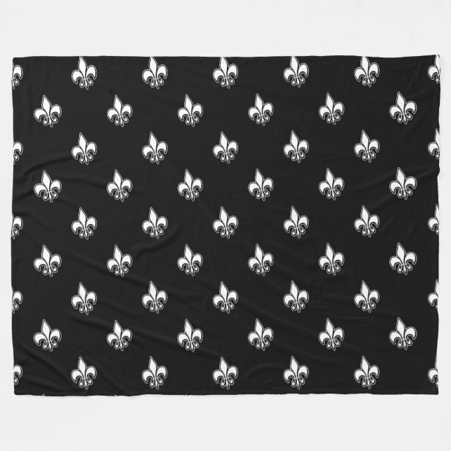 Fleur de lis fleecefilt (Framsidan (Horisontell))