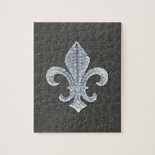 Fleur De Lis Flor New Orleans stenjuvel Pussel