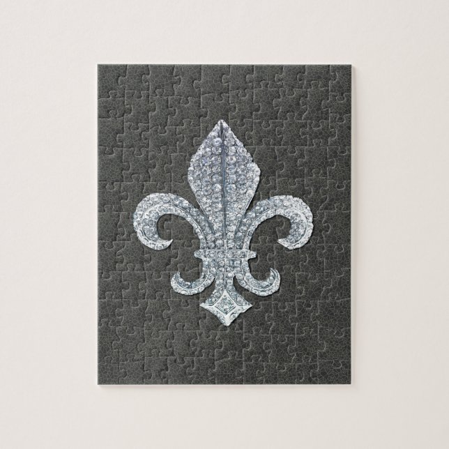 Fleur De Lis Flor New Orleans stenjuvel Pussel (Vertikal)