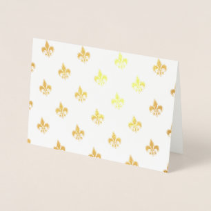 Fleur De Lis Foil Folierat Kort