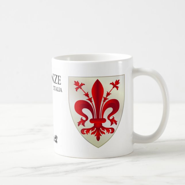 Fleur de lis från Florence, kaffemugg för italien (Höger)