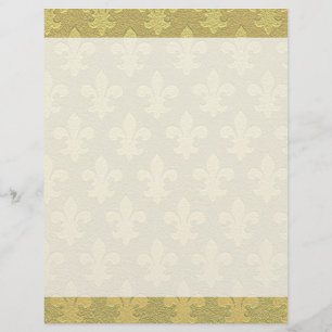 Fleur de lis guldelegant snyggt