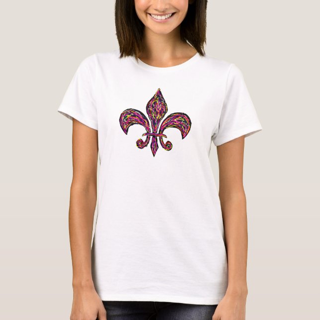 Fleur de lis Highway ~ Tshirt Tee (Framsida)
