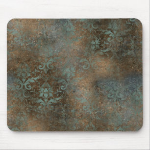 Fleur De Lis i ett Rusty Background Musmatta