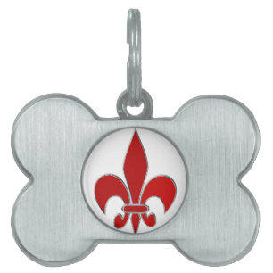 Fleur de Lis ID-bricka Husdjur