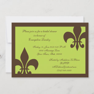 Fleur de Lis Inbjudan choklad och limefrukt