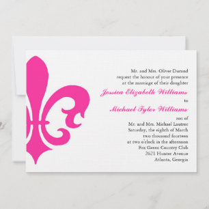 Fleur de Lis Inbjudningar