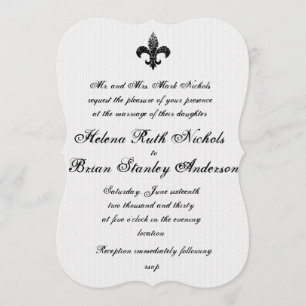 Fleur De Lis-inbjudningar Inbjudningar