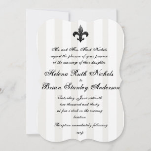 Fleur De Lis-inbjudningar Inbjudningar