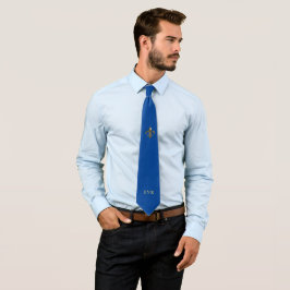 Fleur De Lis Initialerad Slipsknytare Slips