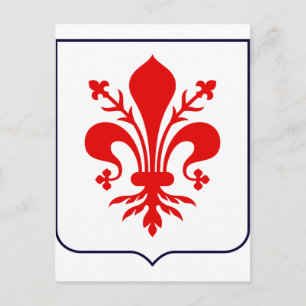 Fleur de lis, Italien Vykort
