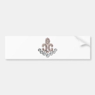 Fleur De Lis-jeweled Bildekal