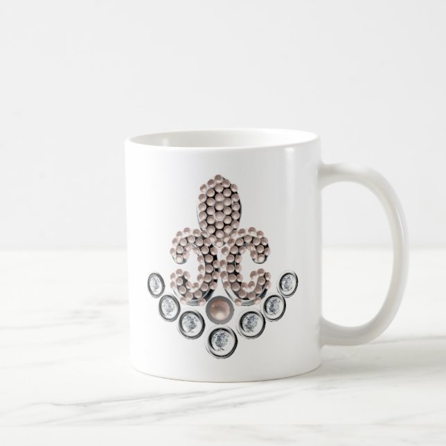 Fleur De Lis-jeweled Kaffemugg (Höger)