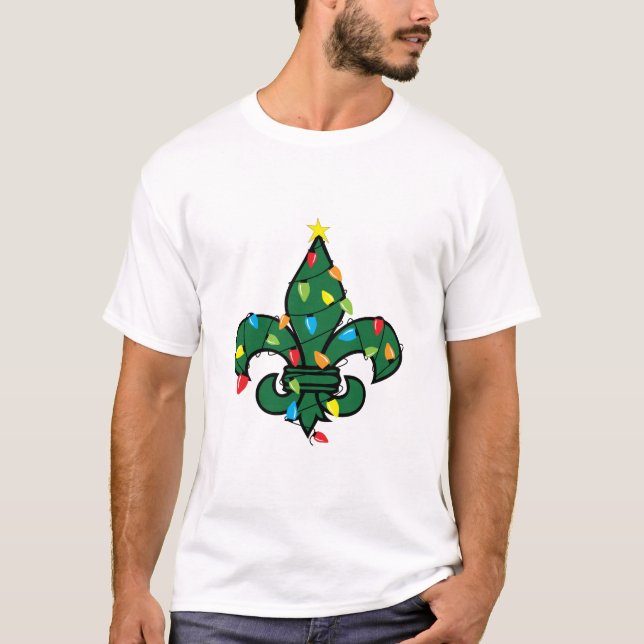 Fleur De Lis jul T Shirt (Framsida)