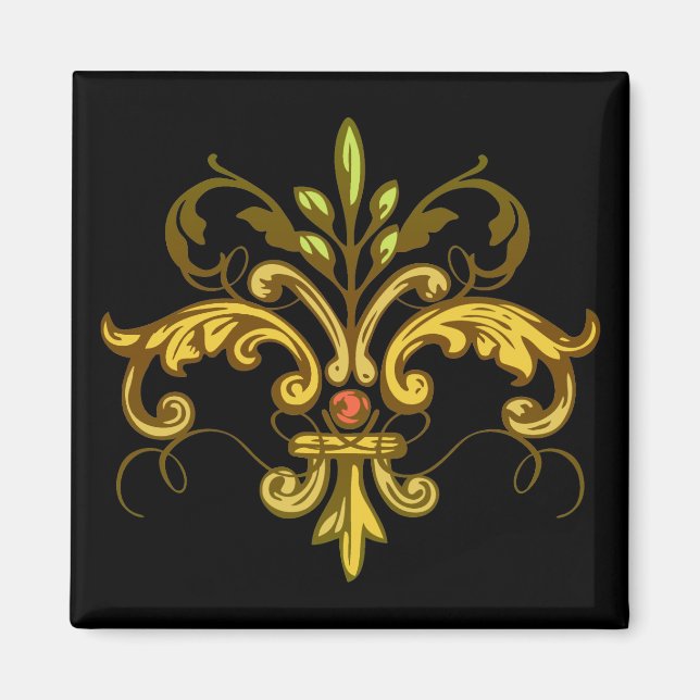 Fleur de lis Julafton Magnet (Framsidan)