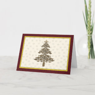 Fleur de Lis julgranhälsning Helgkort