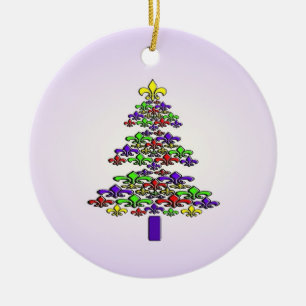 Fleur de Lis julgranprydnad Julgransprydnad Keramik