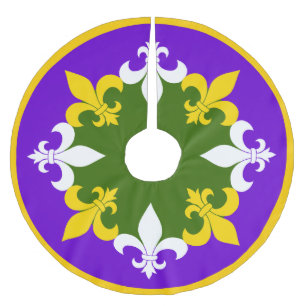 Fleur de Lis Julgransmatta Borstad Polyester