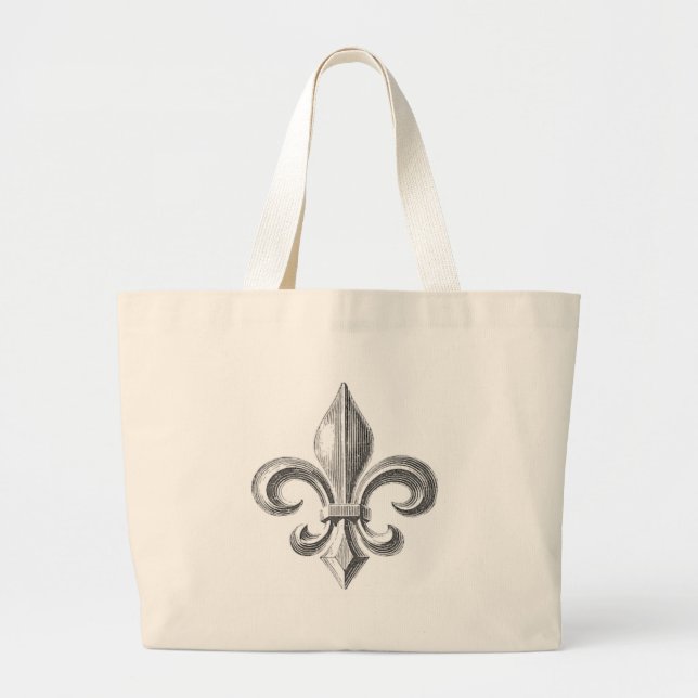 Fleur de Lis Jumbo Tygkasse (Framsidan)