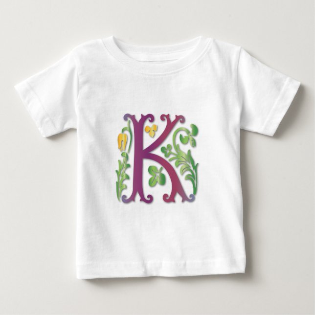 Fleur-de-lis K Monogram Tee Shirt (Framsida)