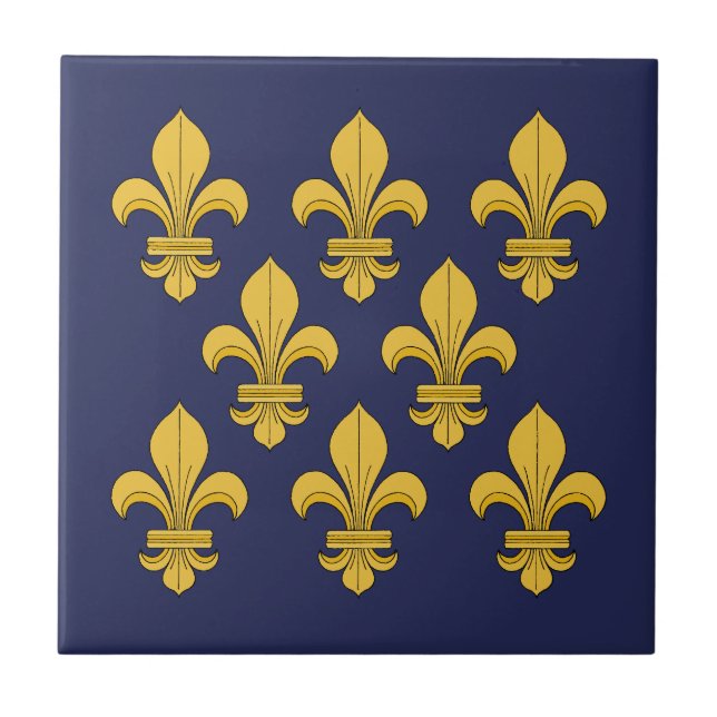 Fleur-de-lis Kakelplatta (Framsidan)