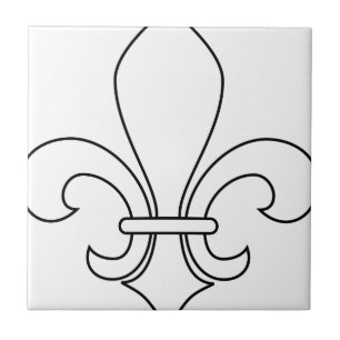 Fleur-de-lis Kakelplatta