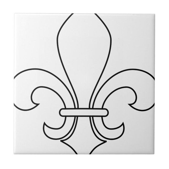 Fleur-de-lis Kakelplatta (Framsidan)