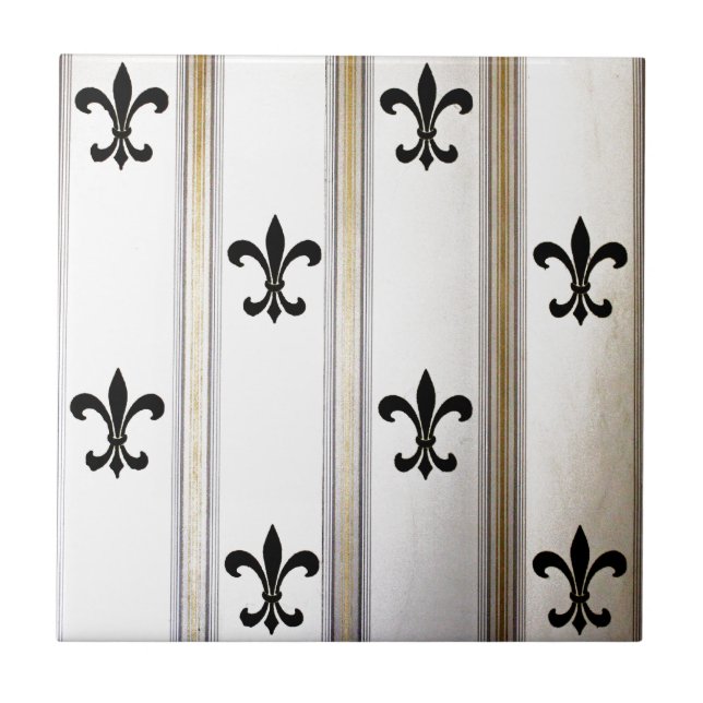 Fleur-de-Lis Kakelplatta (Framsidan)