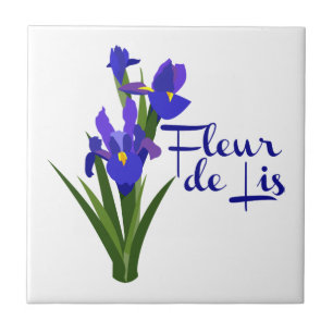Fleur De Lis Kakelplatta