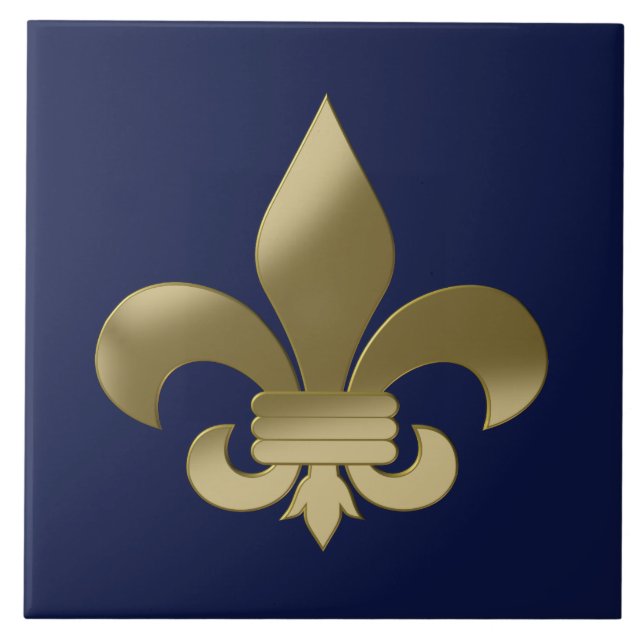 Fleur de Lis Kakelplatta (Framsidan)
