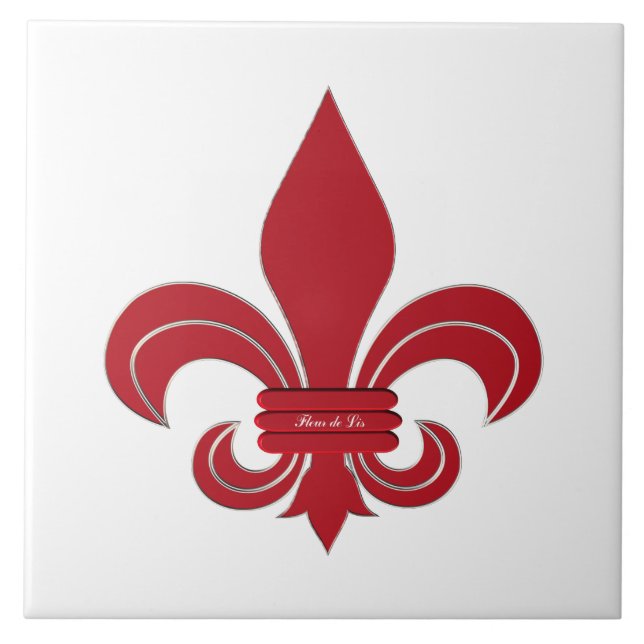 Fleur de Lis Kakelplatta (Framsidan)