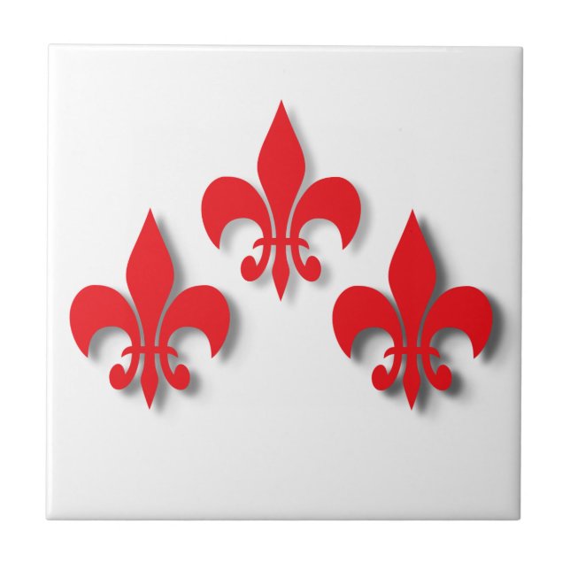 Fleur de Lis Kakelplatta (Framsidan)