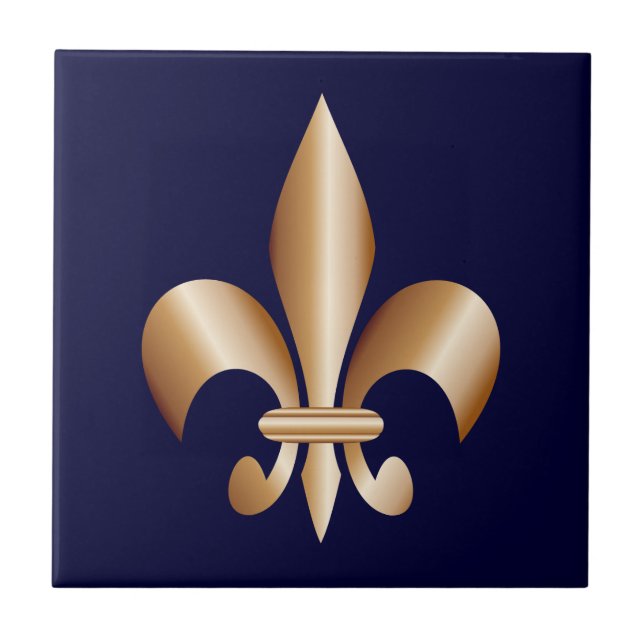 Fleur de lis kakelplatta (Framsidan)