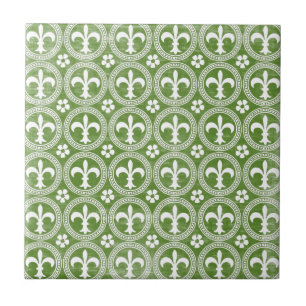 Fleur De Lis Kakelplatta