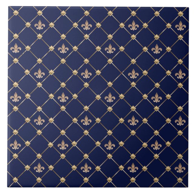Fleur de Lis Kakelplatta (Framsidan)