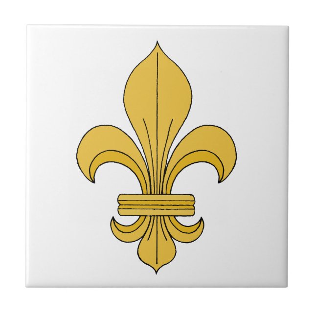 Fleur-de-lis Kakelplatta (Framsidan)