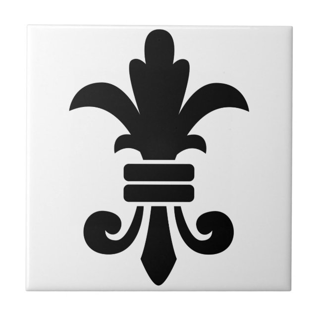 Fleur-De-Lis Kakelplatta (Framsidan)