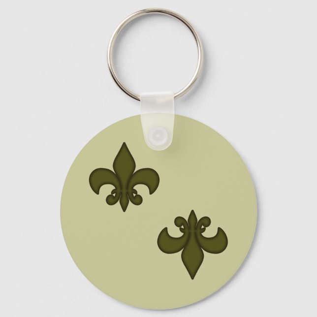 Fleur de Lis Keychain Nyckelring (Framsida)