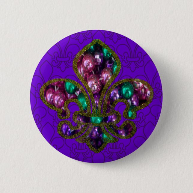 Fleur de Lis knäppas Knapp (Framsida)
