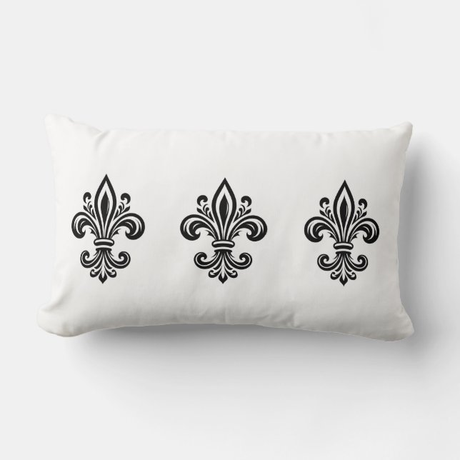 Fleur De Lis Kudd Lumbarkudde (Framsida)