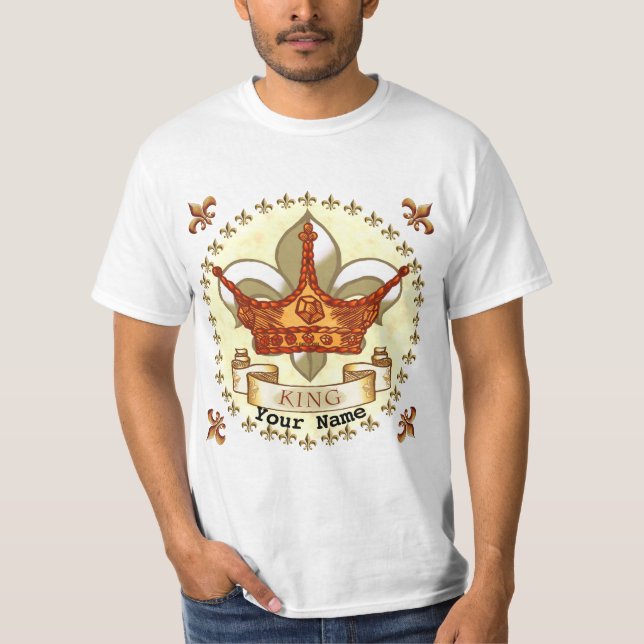 Fleur De Lis Kung Pappa t-shirt (Framsida)