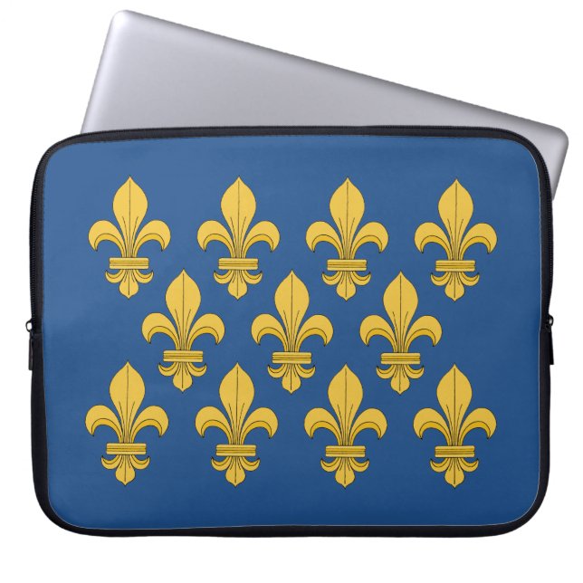 Fleur-de-lis Laptop Sleeve (Framsidan)