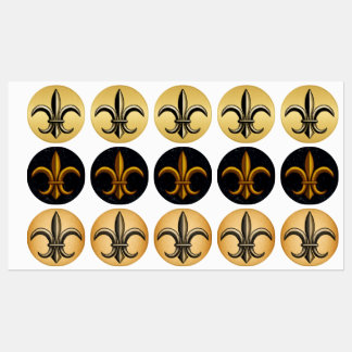 Fleur De Lis Lebels Etiketter