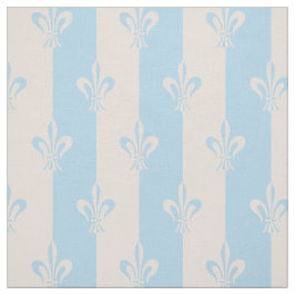 Fleur de Lis Light Blue och Rosa Champagne Tyg
