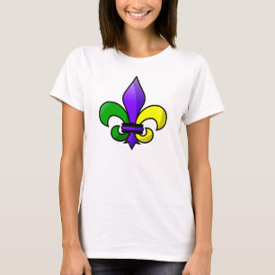 Fleur-de-lis Lila Grönt Guld Tröja