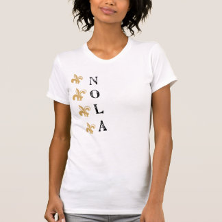 Fleur De Lis Lodrät NOLA Vtg utslagsplats Tröja