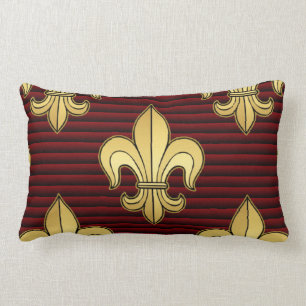 Fleur de lis lumbarkudde