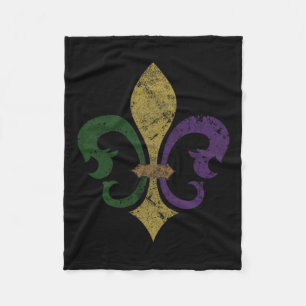 Fleur De Lis Mardi Gras New Orleans S Manar Women Fleecefilt