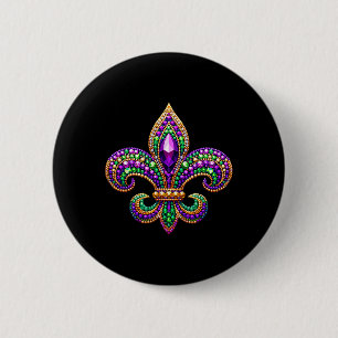 Fleur-de-lis Mardi Gras Symbol Carnival Parad Cos Knapp