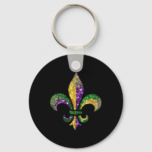 Fleur De Lis Mardi Gras Symbol Louisiana New Orlea Nyckelring